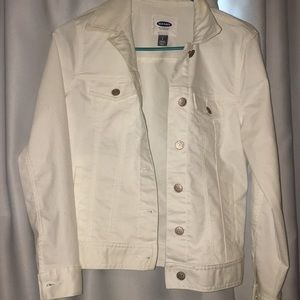 Old Navy white jean jacket